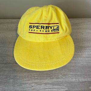 Vintage yellow sperry hat